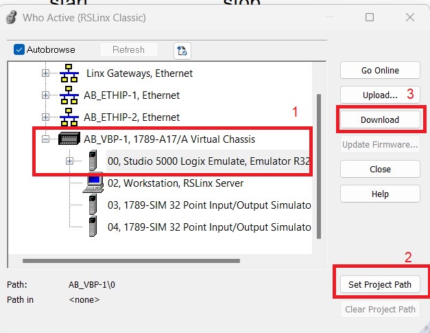 select active path